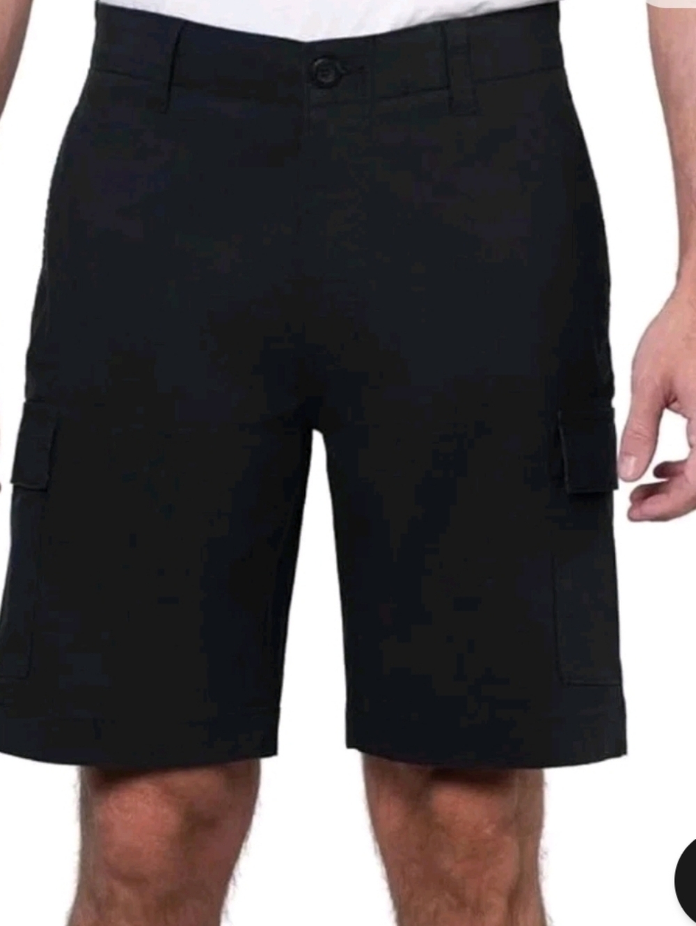 Men's Black Cargo Shorts - Utility Style